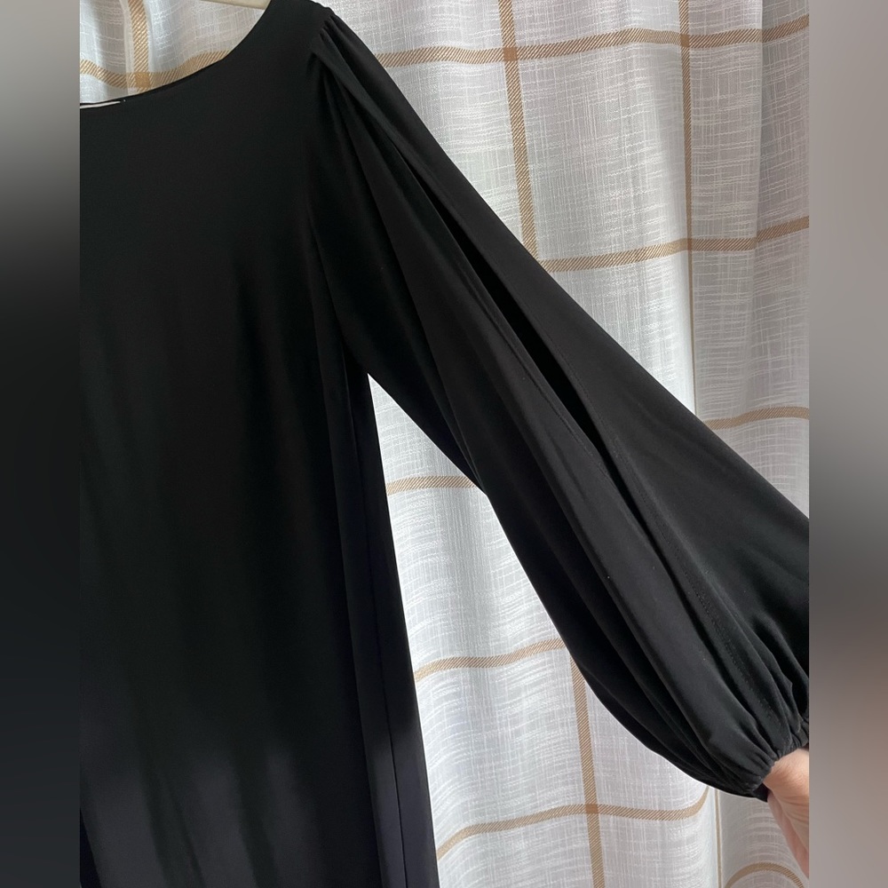 Laundry Black Professional Dress with Open Long Sleeves